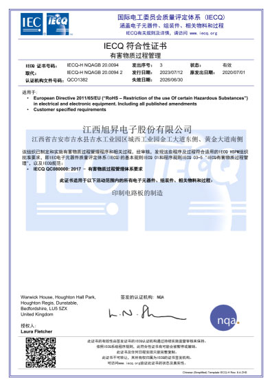 QC080000有害物质管理体系